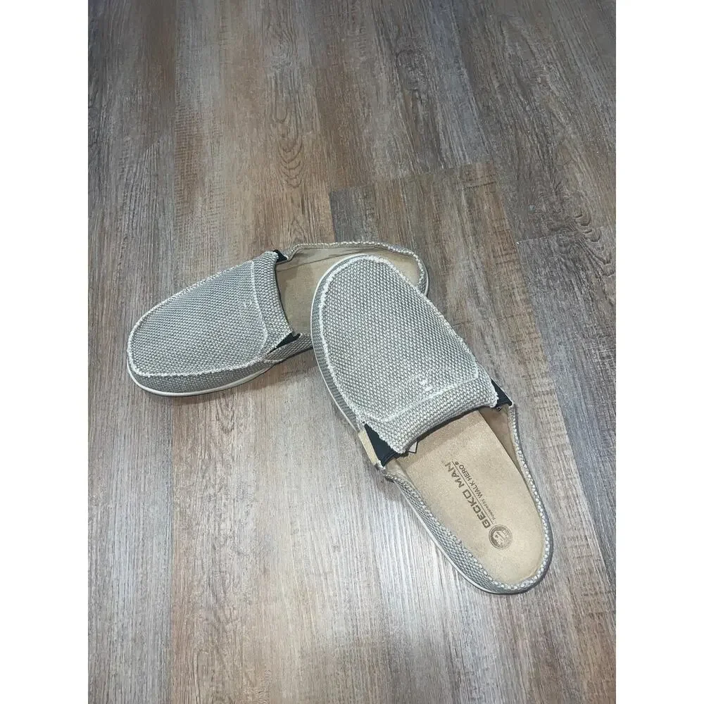 GECKO MAN Walk Hero Men’s Slip-On Loafers Gray Casual Comfort Shoes Size 11